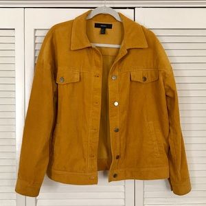 Mustard yellow corduroy jacket